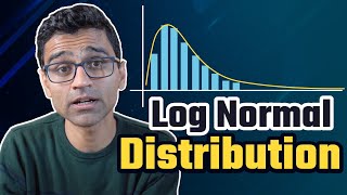 Log normal distribution  Math Statistics for data science machine learning [upl. by Uhn]