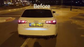 Audi A3 8v 18T Resonator delete BeforeampAfter [upl. by Barthelemy]