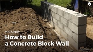 How to Build a Concrete Wall  DIY Projects [upl. by Arias]