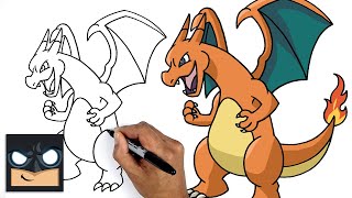 How To Draw Pokemon  Charizard  Step by Step Drawing Tutorial for Beginners [upl. by Reuven]