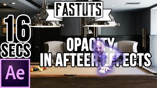 How to Change The Opacity In Adobe After Effects [upl. by Dlawso]