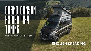 2020 Hymer Grand Canyon S 4x4 Tuning Upgrades  the First in the world elevating roof Roof Rack [upl. by Annocahs489]