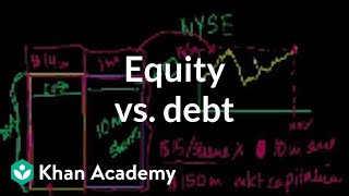 Equity vs debt  Stocks and bonds  Finance amp Capital Markets  Khan Academy [upl. by Tally952]