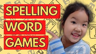 GAMESCHOOLING Language Arts  Fun SPELLING practice GAMES for Kids  7 Ways To Play [upl. by Mohkos]