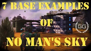 7 Base Examples for Builders  No Mans Sky [upl. by Nivram]