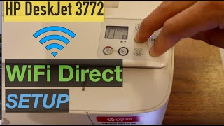 HP DeskJet 3772 WiFi Direct wireless Setup Direct Wireless setup Review [upl. by Vinny]