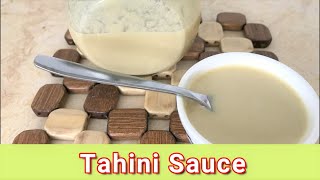 Arabic Tahini Sauce Recipe  Easy Homemade Lebanese Tarator Taratour  How to Make Tahini [upl. by Hpeseoj902]