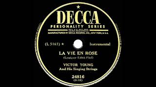 1950 Victor Young  La Vie En Rose instrumental [upl. by Sharity353]