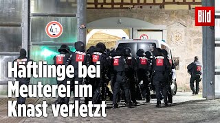 Gefängnismeuterei Polizei stürmt Knast in Thüringen  JVA Untermaßfeld [upl. by Marja]