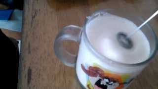 Aerolatte Review Frothing Cold Milk In Under 1 Minute [upl. by Naillij]