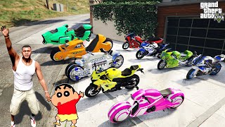 GTA 5  Collecting Rare Billionaire Superbikes in GTA 5  GTA 5 mods [upl. by Ahsaetan]