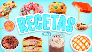 8 RECETAS FACILES Y RAPIDAS QUE NECESITAS PROBAR  SIN HORNO  Tutoriales Belen [upl. by Anaujat522]