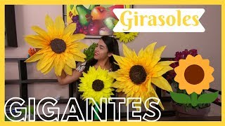 GIRASOL GIGANTE CON PAPEL CREPEDYLMELISA ZUJEY [upl. by Gemmell]