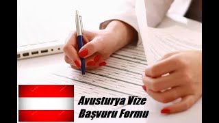 Avusturya Vize Başvuru Formu Nasıl Doldurulur [upl. by Nudnarb]