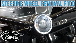 STEERING WHEEL REMOVAL F100 [upl. by Pebrook]