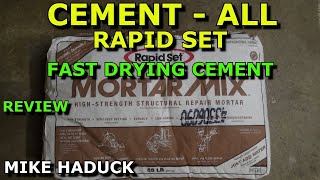 How I use Rapid set Cement all amp Mortar mix fast drying Mike Haduck [upl. by Hammer423]